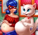 Ladybug and Angela Pregnant BFFs