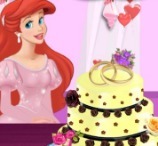 Ariel Cooking Wedding Cake