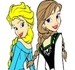 A Princesa Elsa e a Princesa Anna