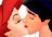 Ariel and Prince Kissing