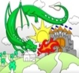 Castle and Dragon: Coloring Game