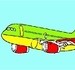 Colorindo o Avião de Passageiro