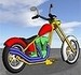 Colorir a Moto Clássica 3D