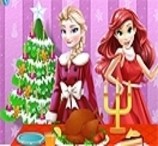 Decorar a Mesa de Natal Com Ariel