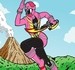 Pintar Power Ranger Rosa