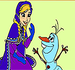 Pinte Anna e Olaf de Frozen