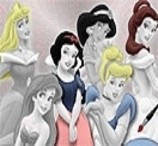 Jogue Pintura Princesas da Disney, um jogo de Pintar