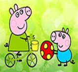 Pinte Peppa Pig Brincando