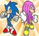 Pinte Sonic e Knuckles