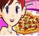 Sara Cozinha Pizza de São Valentim