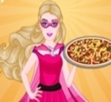 Super Barbie Prepara Pizza de Frango Grelhado