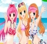 Três Amigas na Praia